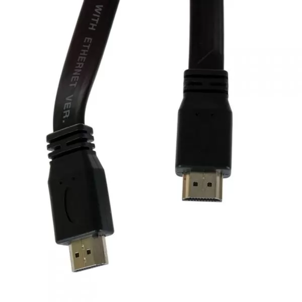 Кабель HDMI(m) - HDMI(m) Jet.A JA-HD10 плоский (v. 2.0 с поддержкой 3D, Ultra HD 4К/Ethernet) 3 м