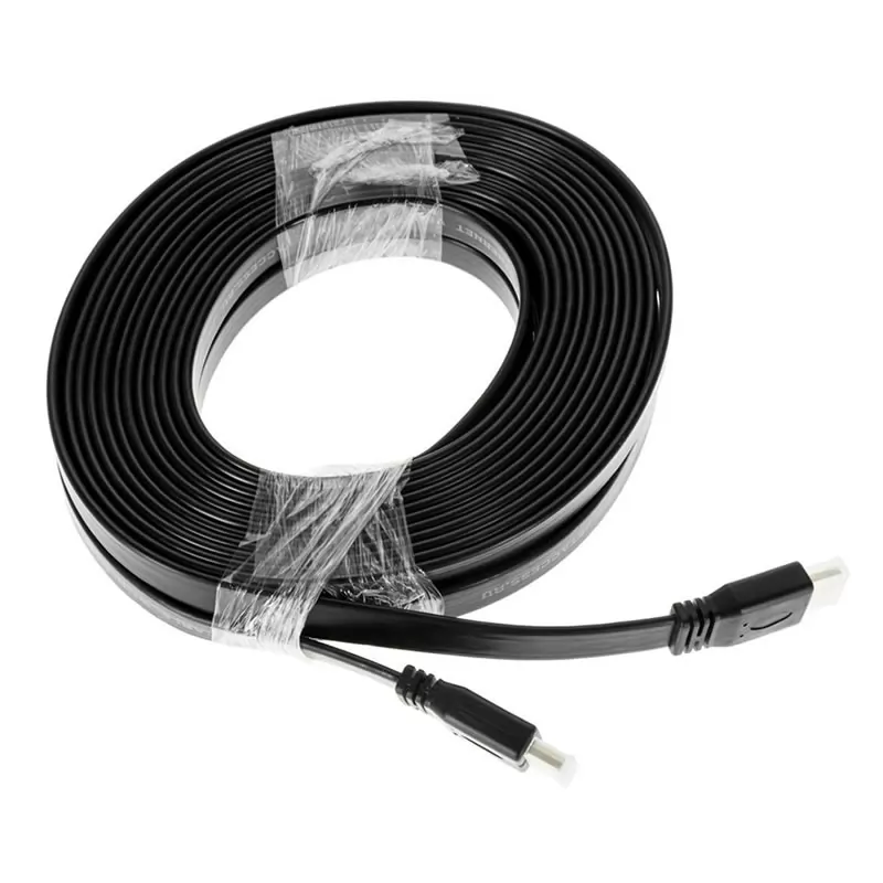 Кабель HDMI(m) - HDMI(m) Jet.A JA-HD10 плоский (v. 2.0 с поддержкой 3D, Ultra HD 4К/Ethernet) 10 м Кабель HDMI(m) - HDMI(m) Jet.A JA-HD10 плоский (v. 2.0 с поддержкой 3D, Ultra HD 4К/Ethernet) 10 м