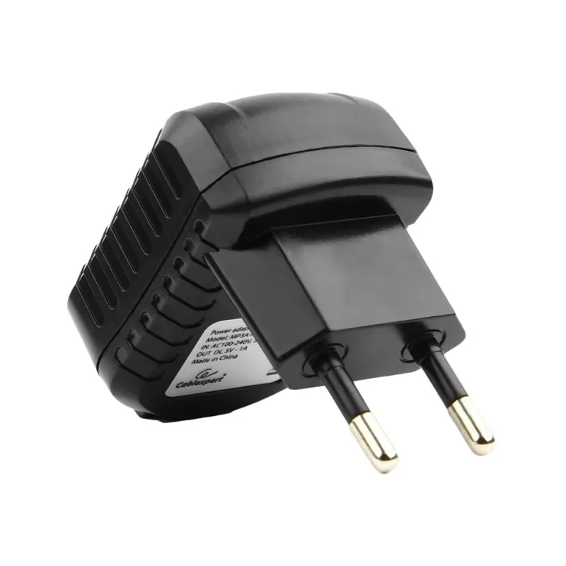 Зарядка сетевая Cablexpert MP3A-PC-08 (USB 1 порт, 1A) черный