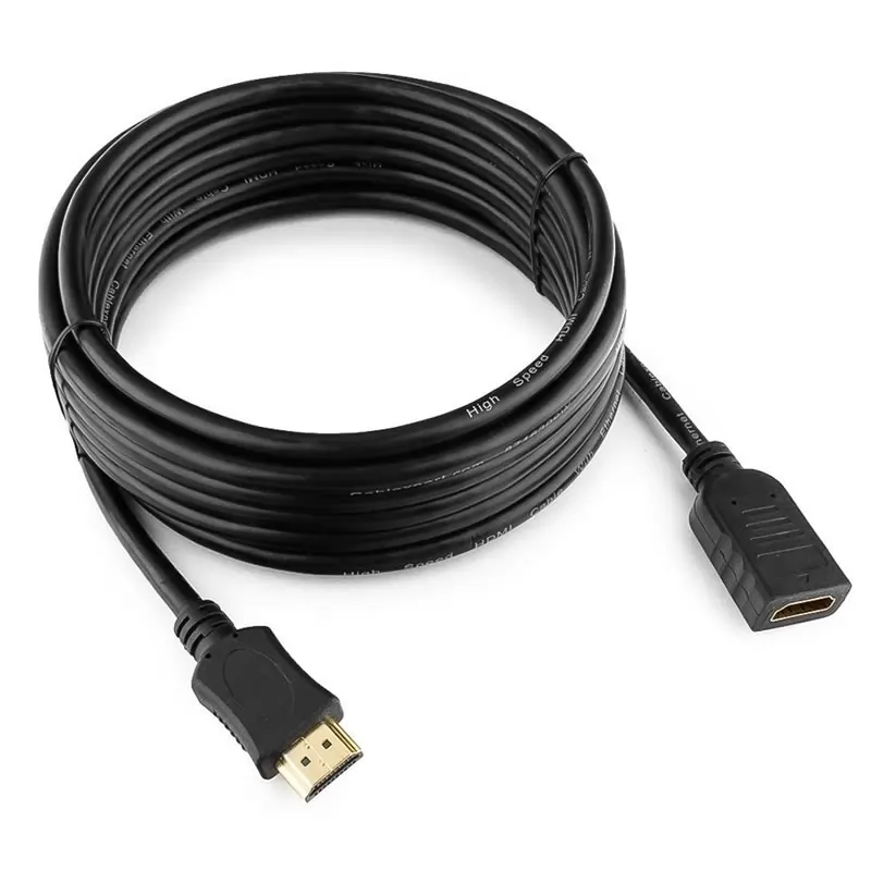Удлинитель кабеля HDMI Cablexpert CC-HDMI4X-15 (v2.0, черный, экран) 4,5м.