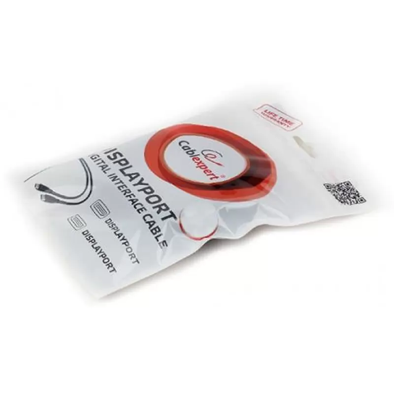 Кабель DisplayPort Cablexpert CC-DP2-6 (v1.2, 20M/20M, черный, экран) 1,8м.