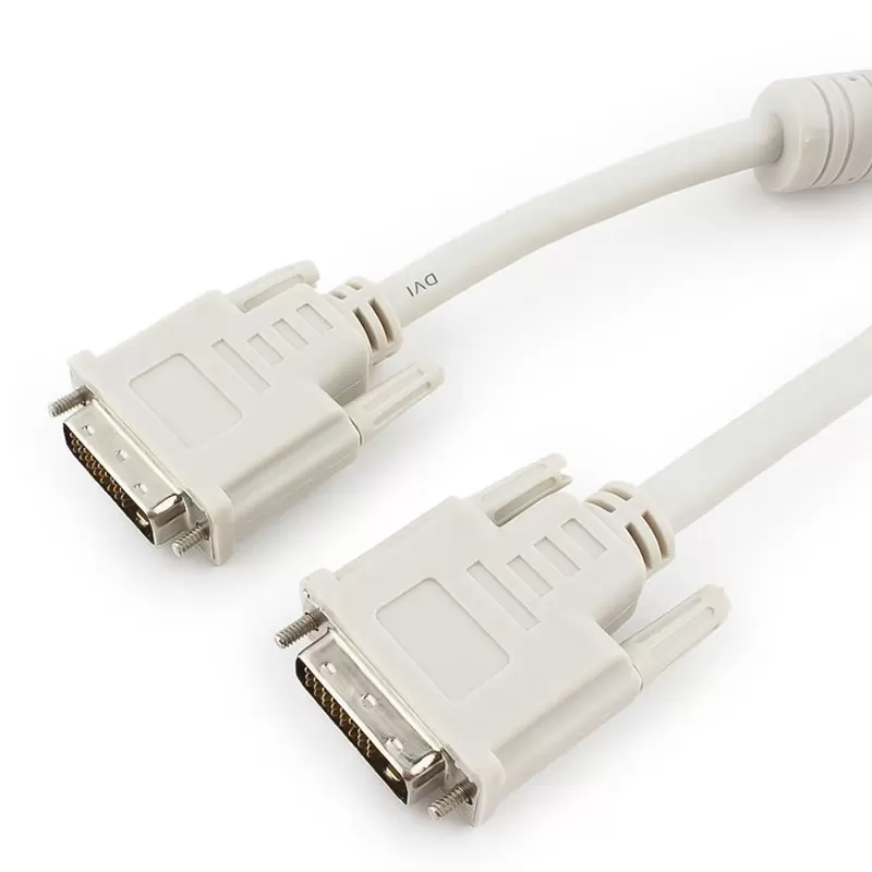 Кабель DVI-D dual link Cablexpert CC-DVI2-6C (25M/25M, экран, феррит.кольца) 1,8м.
