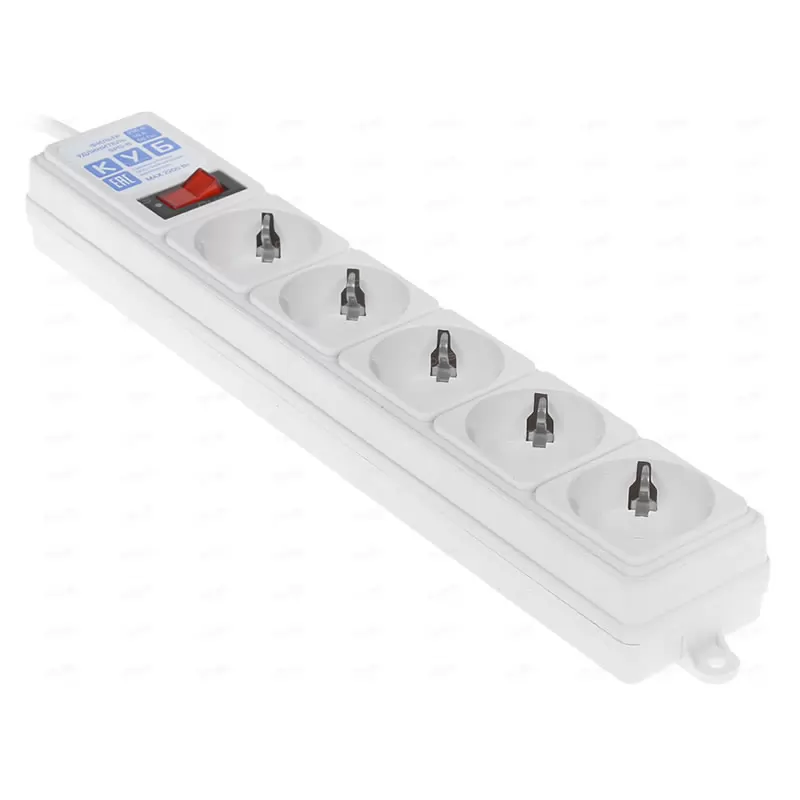 Сетевой фильтр Power Cube 3м. 5 розеток (10А/2,2кВт) белый Сетевой фильтр Power Cube 3м. 5 розеток (10А/2,2кВт) белый