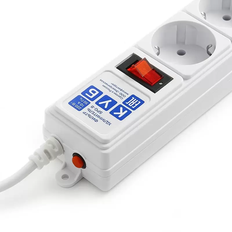 Сетевой фильтр Power Cube 5м. 5 розеток (10А/2,2кВт) белый Сетевой фильтр Power Cube 5м. 5 розеток (10А/2,2кВт) белый