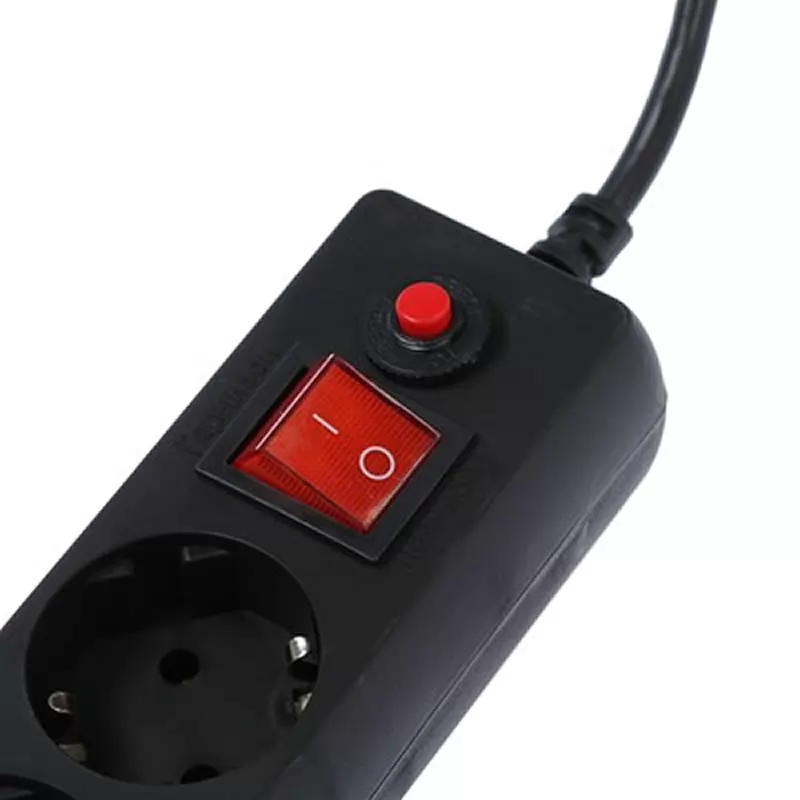 Сетевой фильтр Гарнизон ЕНB-15 (5 м 6 розеток) черный