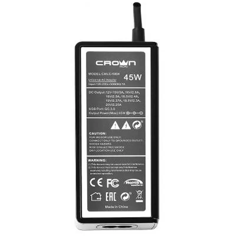 Зарядное устройство CROWN CMLC-5004 (14 коннекторов, 45W, USB QC 3.0) Зарядное устройство CROWN CMLC-5004 (14 коннекторов, 45W, USB QC 3.0)