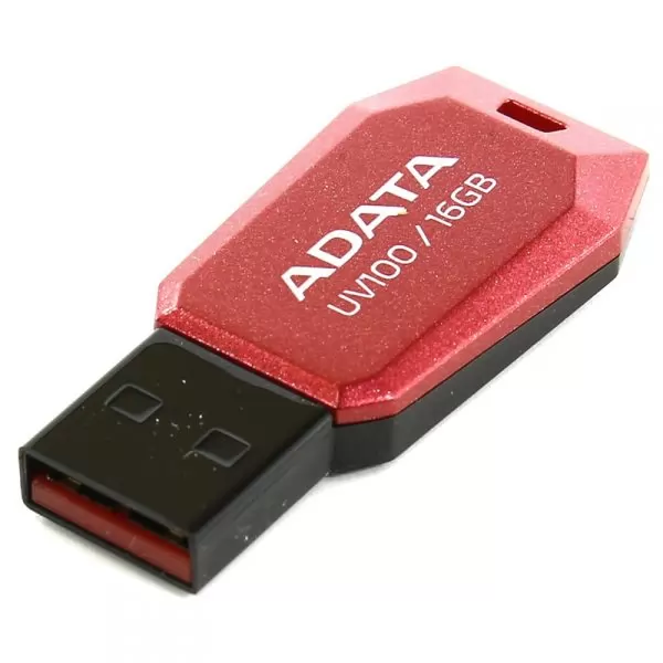 Накопитель USB 2.0 ADATA UV100 (16GB)  красный
