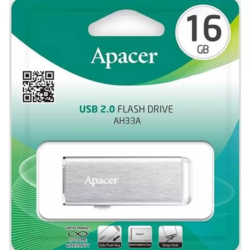 USB 2.0 Накопитель Apacer AH33A (16GB) Silver