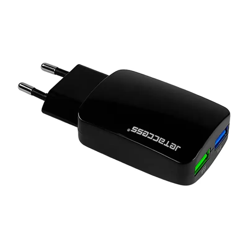 Зарядка сетевая Jet.A UC-Z28 (2USB, чип управления, 3.1А), чёрное Зарядка сетевая Jet.A UC-Z28 (2USB, чип управления, 3.1А), чёрное