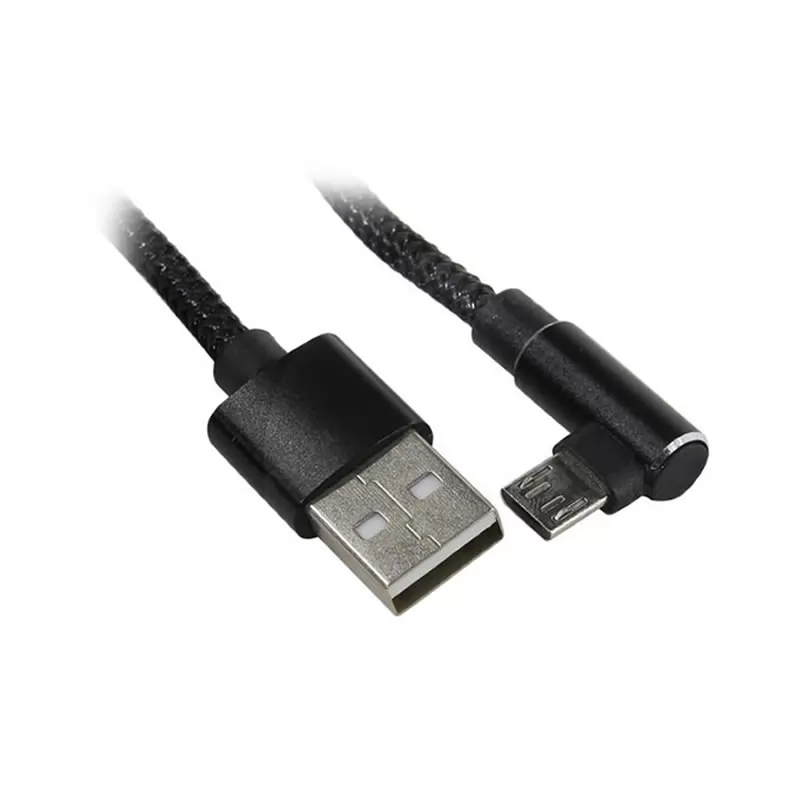 Кабель USB A(m)-->Micro B(m) Jet.A JA-DC25 (черный, в оплетке) L=1m Кабель USB A(m)-->Micro B(m) Jet.A JA-DC25 (черный, в оплетке) L=1m