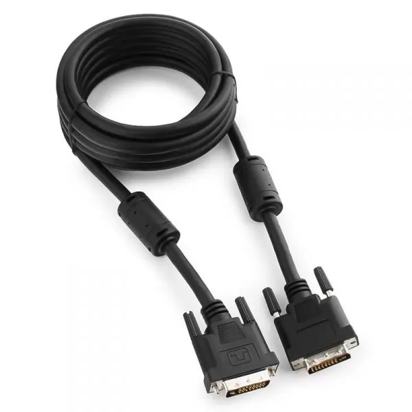 Кабель DVI-D single link Cablexpert CC-DVI-BK-10, (19M/19M, черный, экран, феррит.кольца) 3м.
