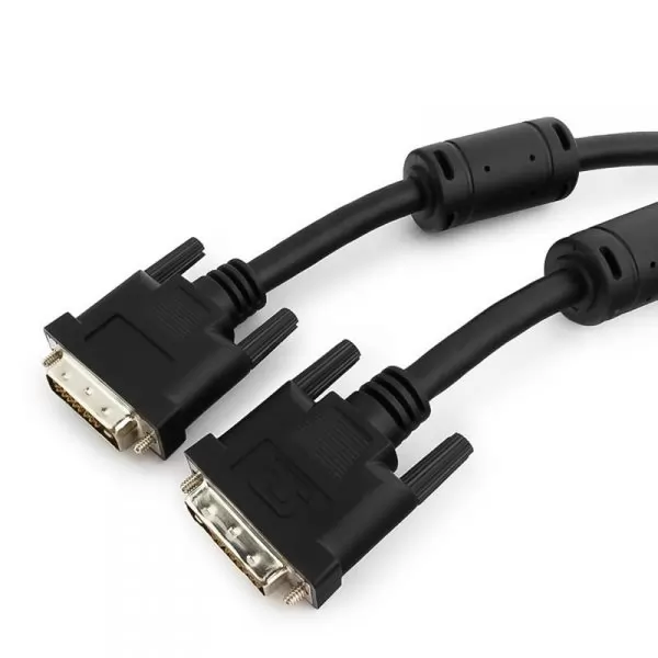Кабель DVI-D single link Cablexpert CC-DVI-BK-10, (19M/19M, черный, экран, феррит.кольца) 3м.