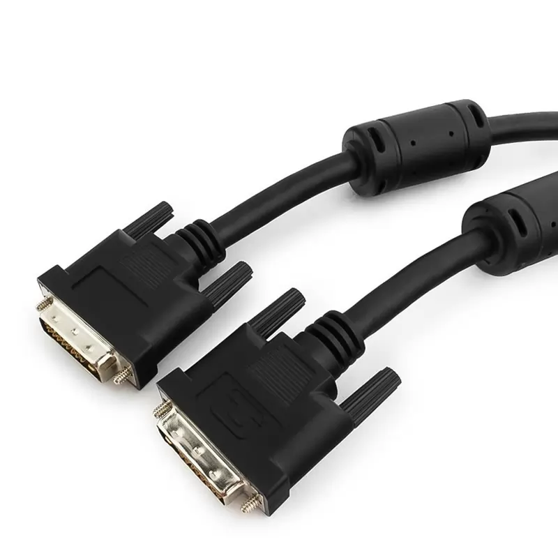 Кабель DVI-D single link Cablexpert CC-DVI-BK-10, (19M/19M, черный, экран, феррит.кольца) 3м.